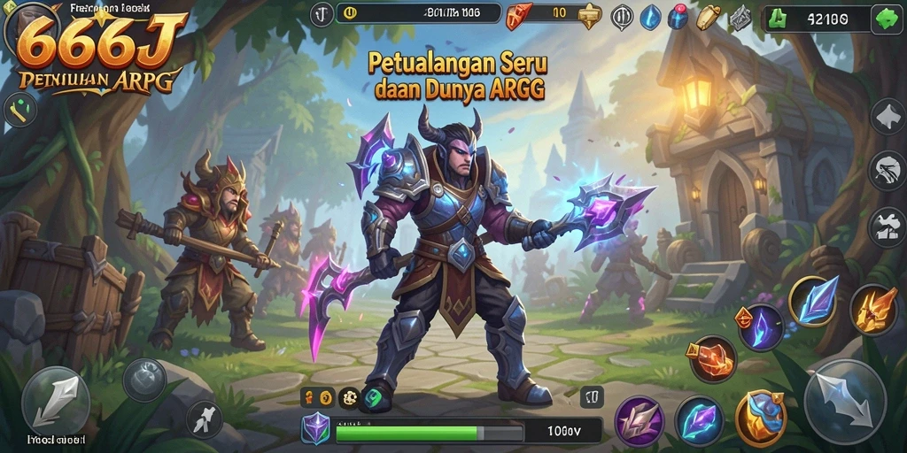 Gameplay ARPG yang menarik dan penuh aksi dalam 666J.
