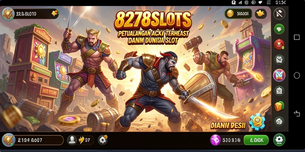 Screenshot gameplay 8278SLOTS dengan aksi mendebarkan.