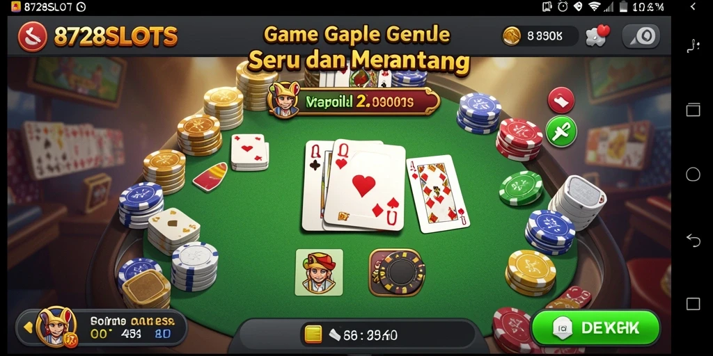 Tampilan seru dan menantang dari gameplay 8728SLOTS.