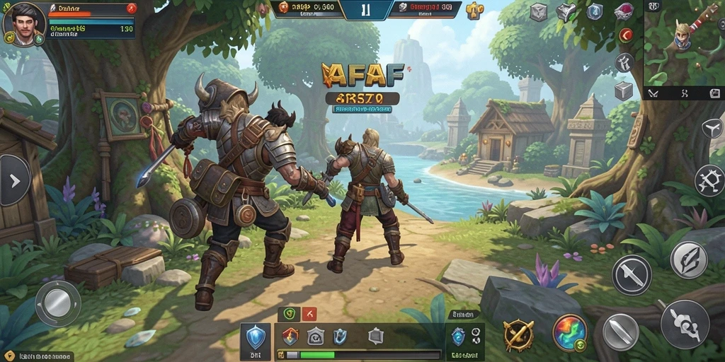 Tampilan gameplay yang menegangkan dalam AFAF.
