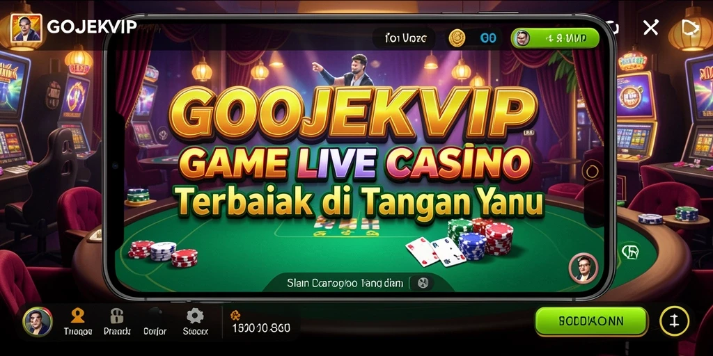 Screenshot permainan GOJEKVIP menampilkan momen seru Live Casino.