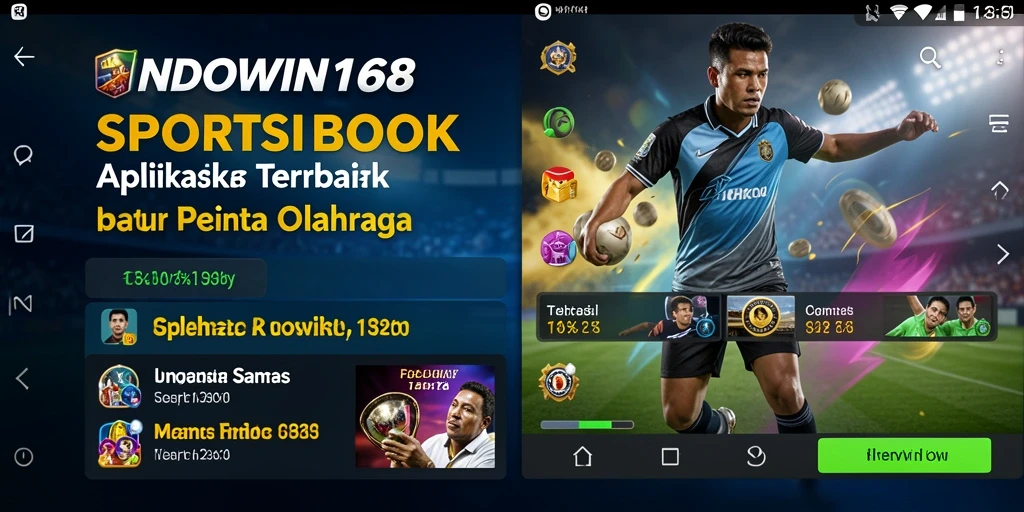 Tampilan gameplay Sportsbook yang menarik dan interaktif dari INDOWIN168.