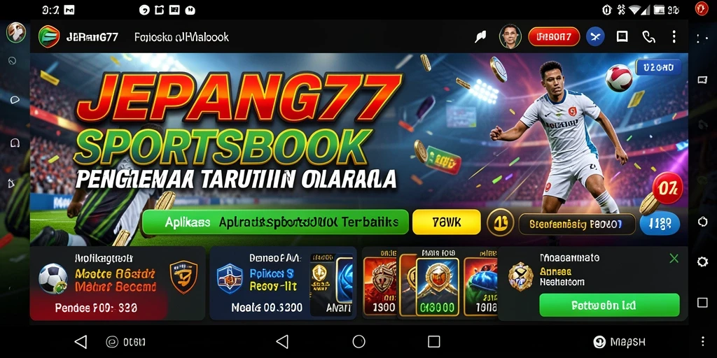 Tampilan menarik dari <strong>JEPANG77</strong> saat pengguna memasang taruhan olahraga.