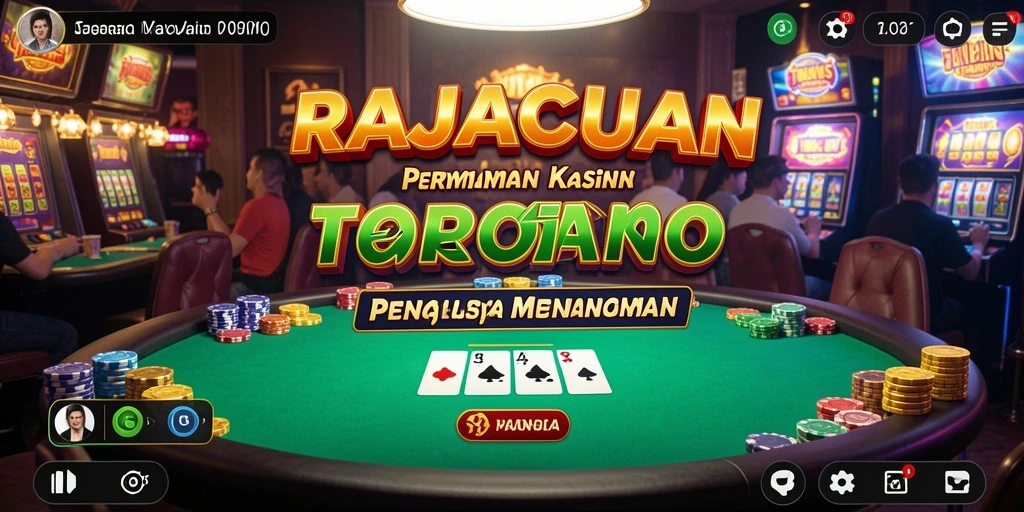 Screenshot gameplay RAJACUAN menunjukkan keseruan bermain kasino.