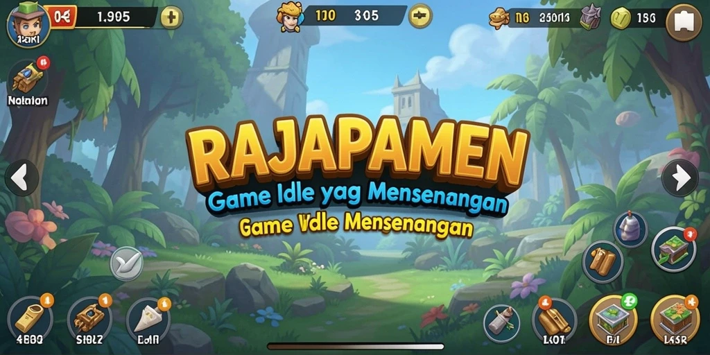 Tampilan gameplay RAJAPAMEN yang menakjubkan dengan elemen Idle.