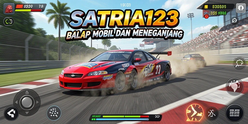 Gameplay balapan yang menegangkan di SATRIA123.